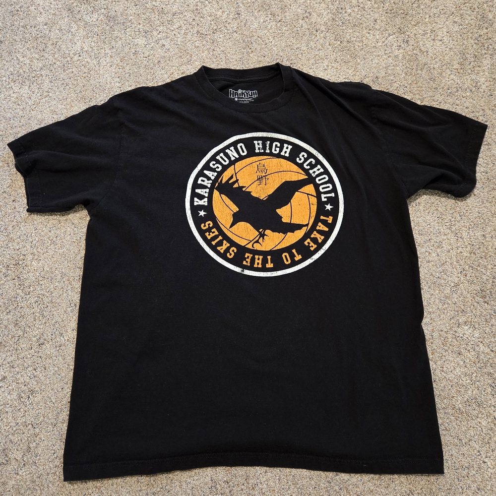 Black Karasuno High School Graphic T-Shirt